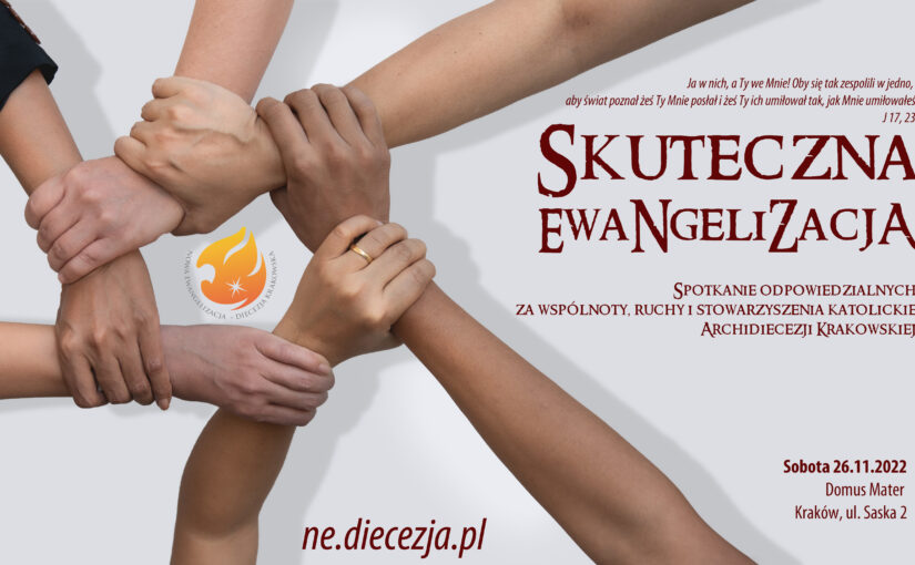 „Skuteczna ewangelizacja” – spotkanie odpowiedzialnych za wspólnoty, ruchy i stowarzyszenia katolickie Archidiecezji Krakowskiej.